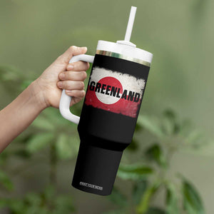 Greenland Pride Patriotic Greenlander Heritage Vintage Flag Tumbler With Handle TS11 Print Your Wear