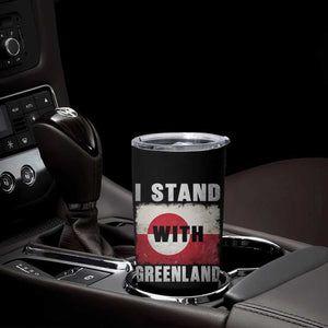 I Stand With Greenland Tumbler Cup Support Greenlanders Vintage Greenland Flag TS11 Print Your Wear