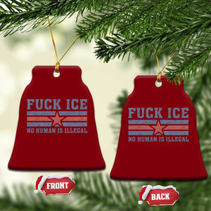 Fck Ice No Human Is Illegal Ceramic Ornament Political Protest Immigration Activist TS11 Print Your Wear