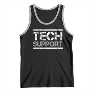 Funny Tech Support DOGE Tank Top Trump Strips TS11 Black Athletic Heather Print Your Wear