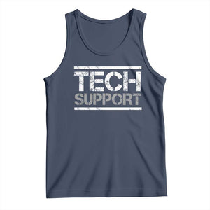 Funny Tech Support DOGE Tank Top Trump Strips TS11 Navy Print Your Wear