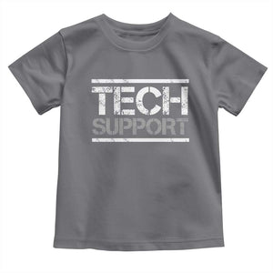 Funny Tech Support DOGE Toddler T Shirt Trump Strips TS11 Charcoal Print Your Wear