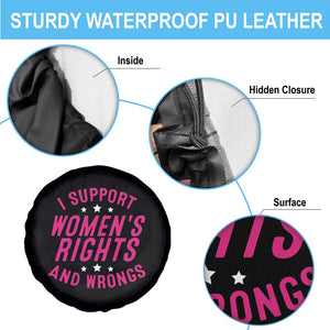 Funny I Support Women's Rights And Wrongs Spare Tire Cover Feminist Star TS11 Print Your Wear