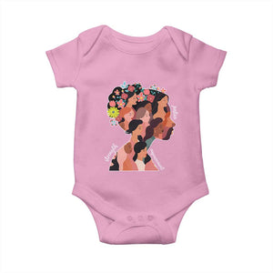 International Women's Day Baby Onesie Justice Strength Empowerment Feminist TS11 Light Pink Print Your Wear