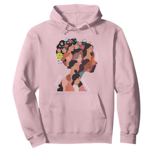 International Women's Day Hoodie Justice Strength Empowerment Feminist TS11 Light Pink Print Your Wear