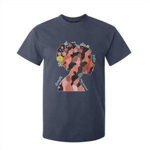 International Women's Day T Shirt For Kid Justice Strength Empowerment Feminist TS11 Navy Print Your Wear