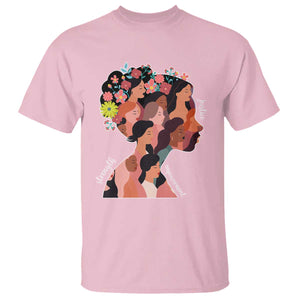 International Women's Day T Shirt Justice Strength Empowerment Feminist TS11 Light Pink Print Your Wear
