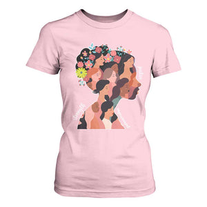 International Women's Day T Shirt For Women Justice Strength Empowerment Feminist TS11 Light Pink Print Your Wear
