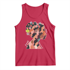 International Women's Day Tank Top Justice Strength Empowerment Feminist TS11 Red Print Your Wear
