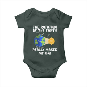 Funny The Rotation Of The Earth Really Makes My Day Baby Onesie Climate Change Earth Day TS11 Print Your Wear