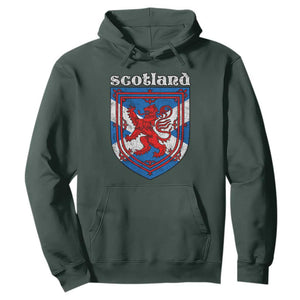 Scottish Pride Hoodie Scottish Rampant Lion Flag Scotland Coat of Arms TS11 Dark Forest Green Print Your Wear
