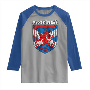Scottish Pride Raglan Shirt Scottish Rampant Lion Flag Scotland Coat of Arms TS11 Sport Gray Royal Print Your Wear