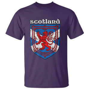Scottish Pride T Shirt Scottish Rampant Lion Flag Scotland Coat of Arms TS11 Purple Print Your Wear
