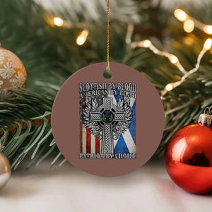 Scottish American Ceramic Ornament Scottish By Blood American By Birth Patriot By Choice TS11 1pc Mocha Print Your Wear