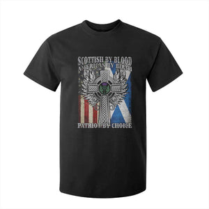 Scottish American T Shirt For Kid Scottish By Blood American By Birth Patriot By Choice TS11 Black Print Your Wear