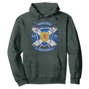 Scotland Forever Saor Alba Scottish Not British Hoodie Scottish Pride TS11 Dark Forest Green Print Your Wear