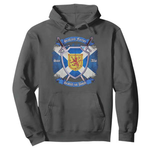 Scotland Forever Saor Alba Scottish Not British Hoodie Scottish Pride TS11 Dark Heather Print Your Wear