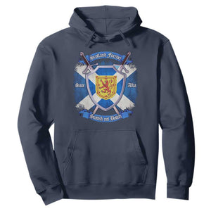 Scotland Forever Saor Alba Scottish Not British Hoodie Scottish Pride TS11 Navy Print Your Wear