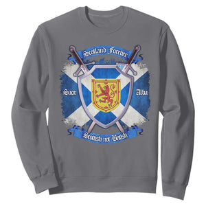 Scotland Forever Saor Alba Scottish Not British Sweatshirt Scottish Pride TS11 Charcoal Print Your Wear