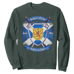 Scotland Forever Saor Alba Scottish Not British Sweatshirt Scottish Pride TS11 Dark Forest Green Print Your Wear