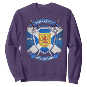 Scotland Forever Saor Alba Scottish Not British Sweatshirt Scottish Pride TS11 Purple Print Your Wear
