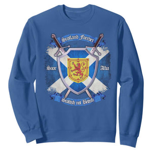 Scotland Forever Saor Alba Scottish Not British Sweatshirt Scottish Pride TS11 Royal Blue Print Your Wear