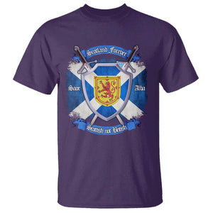 Scotland Forever Saor Alba Scottish Not British T Shirt Scottish Pride TS11 Purple Print Your Wear