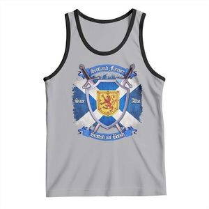 Scotland Forever Saor Alba Scottish Not British Tank Top Scottish Pride TS11 Athletic Heather Black Print Your Wear