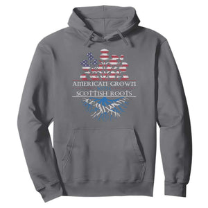 American Grown With Scottish Roots Hoodie Scottish American Heritage Thistle Flower TS11 Charcoal Print Your Wear