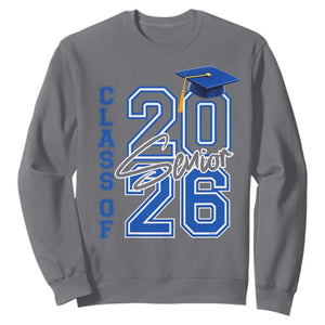 Class of 2026 Senior Sweatshirt School Graduation 26 TS11 Charcoal Print Your Wear