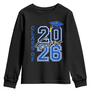 Class of 2026 Senior Youth Sweatshirt School Graduation 26 TS11 Black Print Your Wear