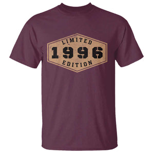 30th Birthday T Shirt 1996 Limited Edition Gifts For Turning 30 TS11 Maroon Print Your Wear