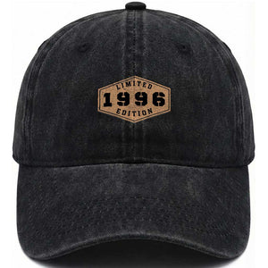 30th Birthday Washed Cotton Baseball Cap 1996 Limited Edition Gifts For Turning 30 TS11 Print Your Wear