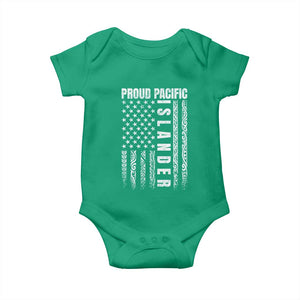 Proud Pacific Islander Baby Onesie AAPI Heritage Month Polynesian Tribal American Flag TS11 Irish Green Print Your Wear