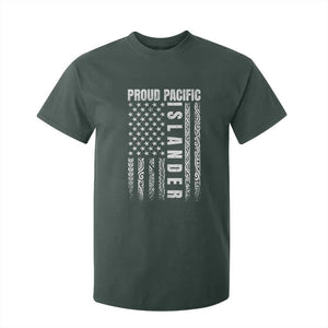 Proud Pacific Islander T Shirt For Kid AAPI Heritage Month Polynesian Tribal American Flag TS11 Dark Forest Green Print Your Wear