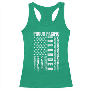 Proud Pacific Islander Racerback Tank Top AAPI Heritage Month Polynesian Tribal American Flag TS11 Irish Green Print Your Wear