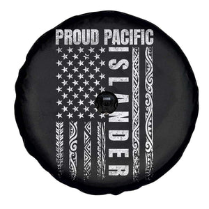 Proud Pacific Islander Spare Tire Cover AAPI Heritage Month Polynesian Tribal American Flag TS11 Print Your Wear
