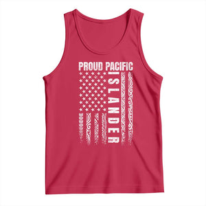 Proud Pacific Islander Tank Top AAPI Heritage Month Polynesian Tribal American Flag TS11 Red Print Your Wear