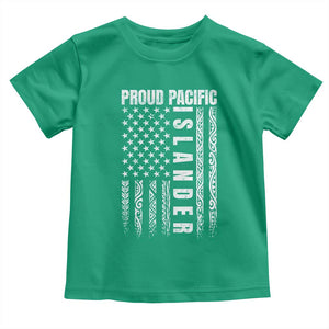 Proud Pacific Islander Toddler T Shirt AAPI Heritage Month Polynesian Tribal American Flag TS11 Irish Green Print Your Wear