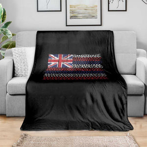 Hawaiian Tribal Flag State of Hawaii Throw Blanket TS11 Print Your Wear