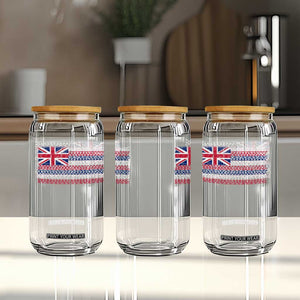 Hawaiian Tribal Flag State of Hawaii Glass Can TS11 Print Your Wear