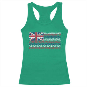 Hawaiian Tribal Flag State of Hawaii Racerback Tank Top TS11 Irish Green Print Your Wear