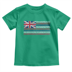 Hawaiian Tribal Flag State of Hawaii Toddler T Shirt TS11 Irish Green Print Your Wear