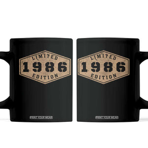 40th Birthday Coffee Mug 1986 Limited Edition Gifts For Turning 40 TS11 Black Print Your Wear