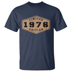 50th Birthday T Shirt 1976 Limited Edition Gifts For Turning 50 TS11 Navy Print Your Wear