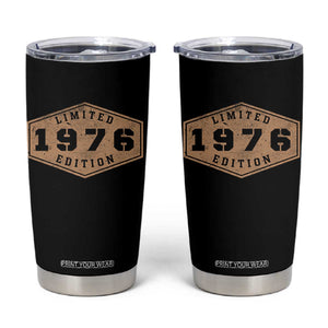 50th Birthday Tumbler Cup 1976 Limited Edition Gifts For Turning 50 TS11 Black Print Your Wear
