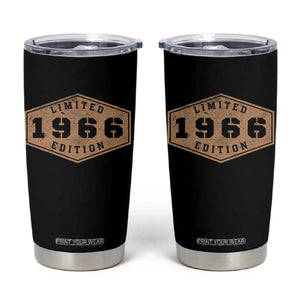 60th Birthday Tumbler Cup 1966 Limited Edition Gifts For Turning 60 TS11 Black Print Your Wear