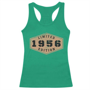 70th Birthday Racerback Tank Top 1956 Limited Edition Gifts For Turning 70 TS11 Irish Green Print Your Wear