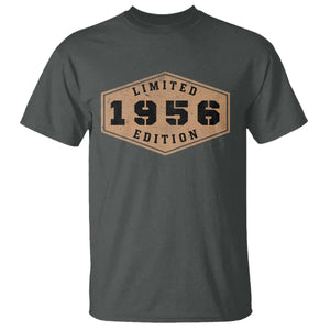 70th Birthday T Shirt 1956 Limited Edition Gifts For Turning 70 TS11 Dark Heather Print Your Wear