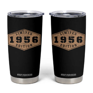 70th Birthday Tumbler Cup 1956 Limited Edition Gifts For Turning 70 TS11 Black Print Your Wear